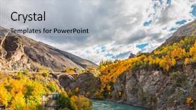  Presentation with queenstown - Cool new presentation with bungee jumping - wooden historic bridge backdrop and a light gray colored foreground