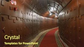  Presentation with october - Cool new PPT layouts with bunker-42 anti-nuclear backdrop and a tawny brown colored foreground