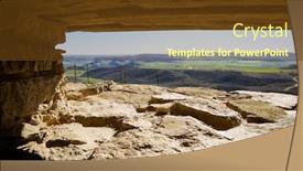  Presentation with civil war - Colorful theme enhanced with bunker-used-during-the-spanish backdrop and a tawny brown colored foreground