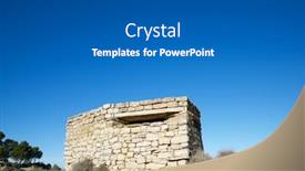  Presentation with civil war - Presentation theme having bunker-used-during-the-spanish background and a dark gray colored foreground