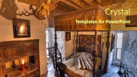  Presentation with 15th century - Cool new presentation design with bunratty-ireland-feb-19-ancient backdrop and a tawny brown colored foreground