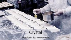  Presentation with pastry chef - Slide deck consisting of buns brushing dough with beaten background and a light blue colored foreground