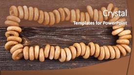  Presentation with bunsi tree - Slide set having bunsi tree - border frame of sheaf bagels background and a  colored foreground