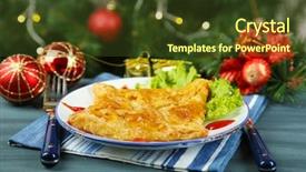  Presentation with table meal plan for osteotphorosis - Colorful slide set enhanced with vinrage typewriter country germany backdrop and a light gray colored foreground