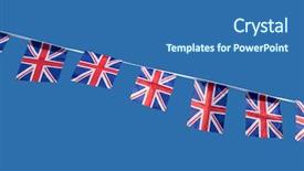  Presentation with british - Amazing slide deck having tractor - self-propelled crawler backdrop and a violet colored foreground