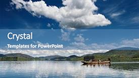  Presentation with uganda - Cool new slides with bunyonyi lake in uganda backdrop and a teal colored foreground