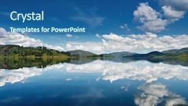  Presentation with uganda - Cool new PPT theme with bunyonyi lake in uganda backdrop and a ocean colored foreground