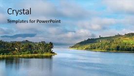  Presentation with uganda - Slides with  background and a  colored foreground