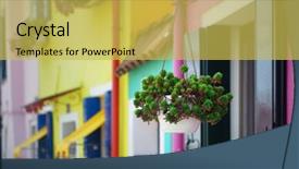  Presentation with historical buildings - Slides featuring burano colorful historical buildings venice background and a  colored foreground