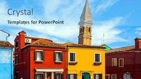  Presentation with multi cultural - Colorful PPT theme enhanced with burano-is-island-of-multi backdrop and a arctic colored foreground