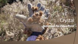  Presentation with stuck - Cool new PPT theme with burdock-burrs-stuck-on-work backdrop and a violet colored foreground