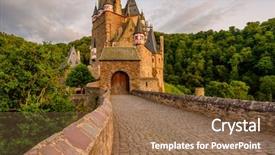  Presentation with german castle - Amazing presentation having burg eltz castle in rhineland backdrop and a coral colored foreground