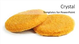  Presentation with frames isolated on white brown - Slide deck enhanced with burger isolated on the white background and a white colored foreground