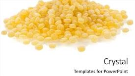  Presentation with couscous - Beautiful presentation theme featuring israeli couscous pile ptitim close backdrop and a white colored foreground