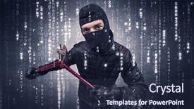  Presentation with hand tools - Cool new presentation with burglar in action with encoded backdrop and a tawny brown colored foreground