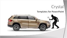  Presentation with suv - Amazing presentation having burglar-with-a-black-mask backdrop and a white colored foreground