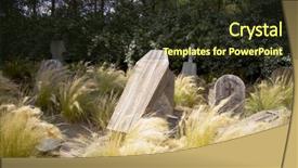  Presentation with cemetery - Audience pleasing slides consisting of burial ceremony - cemetery with wooden coffins sticking backdrop and a  colored foreground