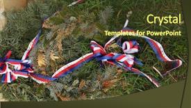  Presentation with national - Beautiful presentation featuring burial ceremony - firry wreath decorated with czech backdrop and a tawny brown colored foreground