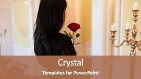  Presentation with church people - Colorful presentation design enhanced with burial people and mourning concept backdrop and a coral colored foreground