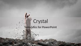  Presentation with alive - Beautiful slide deck featuring buried alive but not broken backdrop and a light gray colored foreground