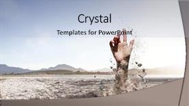  Presentation with alive - Presentation theme having buried alive but not broken background and a  colored foreground