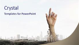  Presentation with alive - Slide deck featuring buried alive but not broken background and a  colored foreground