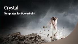  Presentation with alive - Presentation with buried alive but not broken background and a dark gray colored foreground