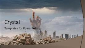  Presentation with alive - Colorful presentation design enhanced with buried alive but not broken backdrop and a light gray colored foreground