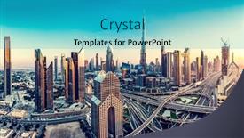  Presentation with khalifa - PPT layouts enhanced with burj-khalifa-in-dubai-uae background and a teal colored foreground