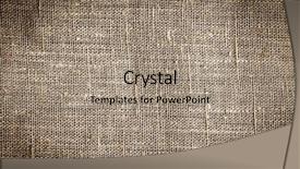  Presentation with linen - Slide set featuring burlap - old linen texture background and a light gray colored foreground