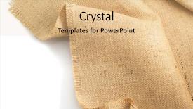  Presentation with frames isolated on white brown - Colorful presentation enhanced with burlap hessian sacking isolated backdrop and a coral colored foreground