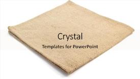  Presentation with brown sugar isolated on white - Slide deck with burlap hessian sacking isolated background and a lemonade colored foreground