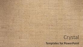  Presentation with texture - Colorful presentation design enhanced with burlap-hessian-sacking-texture backdrop and a coral colored foreground