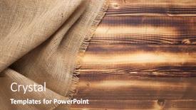  Presentation with texture - Audience pleasing PPT layouts consisting of burlap-hessian-sacking-texture backdrop and a coral colored foreground