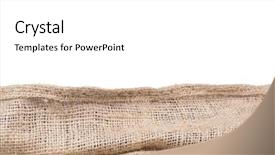  Presentation with border - Slides featuring burlap or jute border isolated background and a white colored foreground