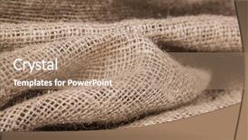  Presentation with woven - Beautiful presentation theme featuring burlap or jute open woven backdrop and a coral colored foreground