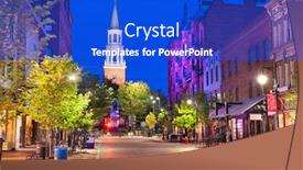  Presentation with church - Colorful slides enhanced with burlington-vermont-usa-at-church backdrop and a cobalt blue colored foreground