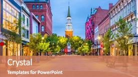  Presentation with church - Amazing PPT layouts having burlington vermont usa at church backdrop and a coral colored foreground