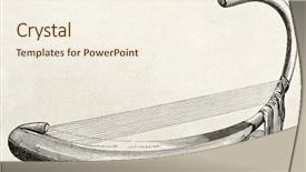  Presentation with old music - Amazing PPT theme having burmese harp old illustration backdrop and a cream colored foreground