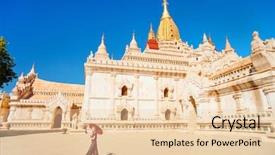  Presentation with burmese python - Amazing presentation having burmese parasol visiting ananda pagoda backdrop and a lemonade colored foreground