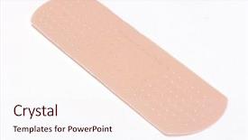  Presentation with fabric - Audience pleasing PPT theme consisting of burn first aid - close up details of fabric backdrop and a sky blue colored foreground