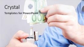  Presentation with burn - Presentation design with burn one hundred euro background and a light gray colored foreground