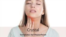  Presentation with allergies - Slides consisting of burn patients - allergies and sore throat concept background and a coral colored foreground