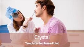  Presentation with special education young adult man - Slide deck featuring burn patients - young handsome man visiting young background and a coral colored foreground