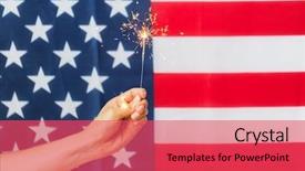  Presentation with independence - PPT theme consisting of fire burns campaign - american independence day patriotism holidays background and a red colored foreground