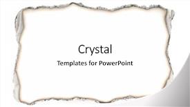  Presentation with burning paper - Amazing PPT theme having burned paper background isolated backdrop and a white colored foreground