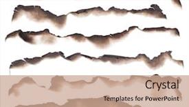  Presentation with watercolor paper texture white art - Beautiful slide deck featuring burned paper edges isolated backdrop and a coral colored foreground