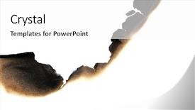  Presentation with burning paper - Beautiful slides featuring burned paper isolated backdrop and a white colored foreground