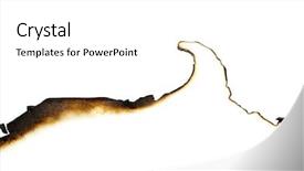  Presentation with burning paper - Amazing slides having burned paper isolated backdrop and a white colored foreground