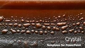  Presentation with paint - Presentation theme enhanced with burning-blister-paint-on-metal background and a tawny brown colored foreground